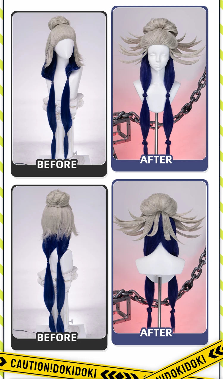 Tamsy Amo Riyo Wig Anime Gachiakuta DokiDoki Men 100cm Long Hair Amo Empool Caines Tamsy Cosplay Heat Resistant Wig Free Cap