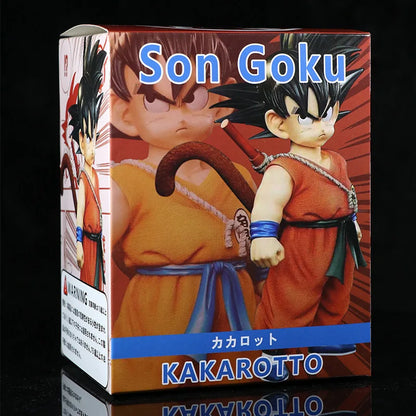 21CM Anime Dragon Ball Z Son Goku Figure Desktop Decoration Collection Goku Aciton Figure Car Ornaments Gifts Japanese Dolls