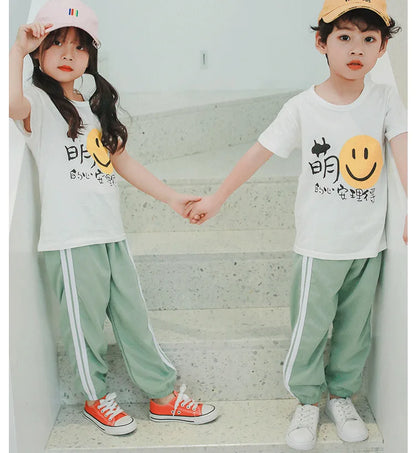 Kids Pants Girls Trousers Spring Summer Autumn Clothes Children's Long Pants Side-Stripe Casual Pants for 3 to 4 5 6 7 8 9 Years