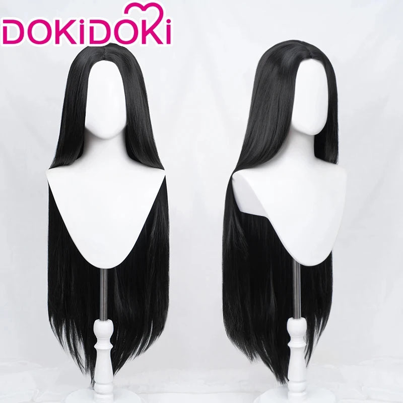 IN STOCK Wednesdayy Agnes Enidd Morticiaa Wig Anime DokiDoki Women Halloween Cosplay Long Hair High Heat Resistant Free Wig Cap