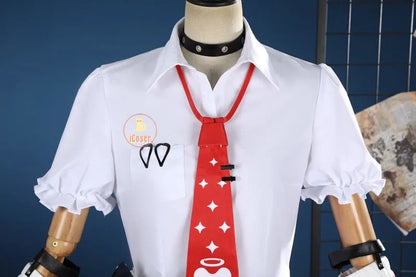 Chinatsu Remiel Cosplay Costume Wig Dress Zenless Zone Zero Uniform Headwear Angels of Delusion Halloween Party for Women Girls