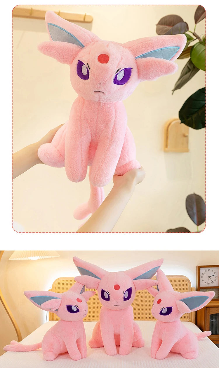 40/70cm Espeon Pokemon Plush Toys Large Anime Doll Pillow Cartoon Giant Pokémon Eifie Plushie Stuffed Gift for Kids Christmas
