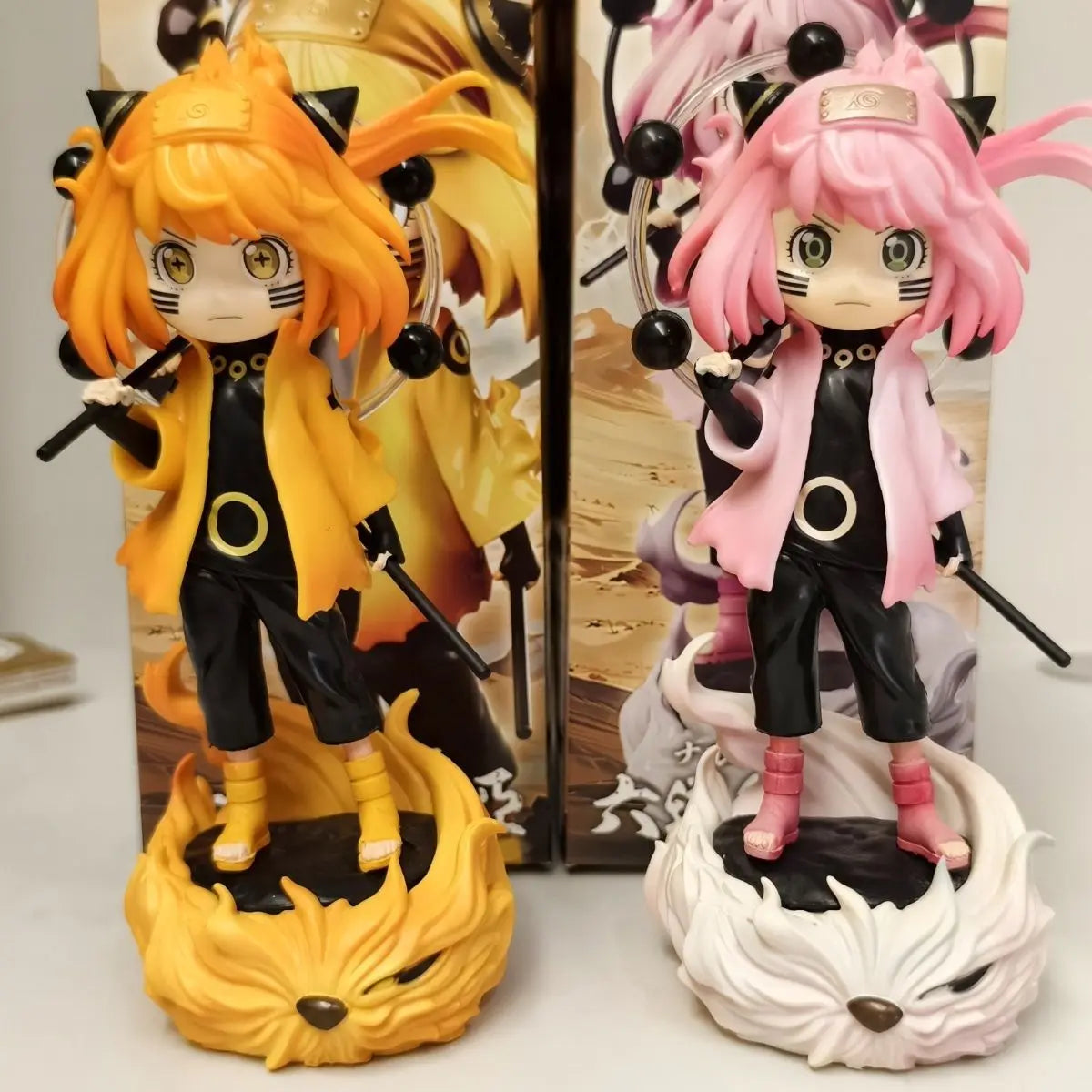 22cm Naruto Anime Figure Anya Forger Cos Rikudousennin Naruto Action Figurine Pvc Statue Collection Model Desk Decor Toys Gifts