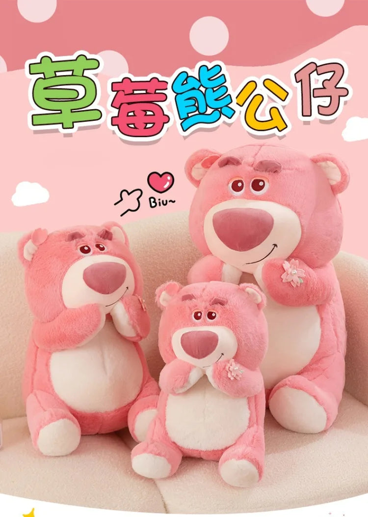 40/55/70cm Super Big Size Lotso Disney Cartoon Anime Plush Stuffed Doll Kawaii Room Decoration Plush Pillow Kids Holiday Gift