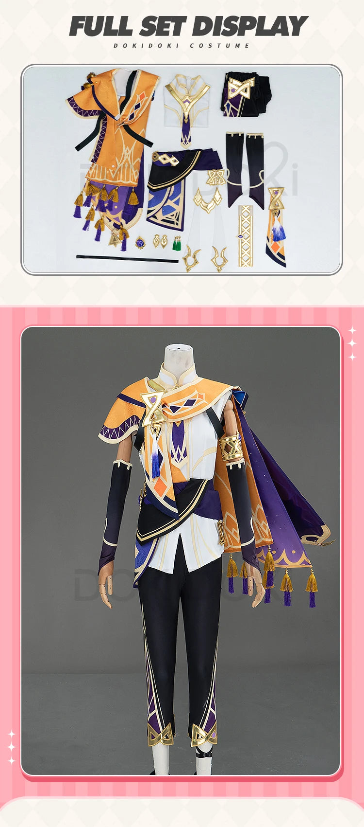 IN STOCK Sethos Cosplay Costume Game Genshin Impact【XS-3XL】DokiDoki-N Sumeru Sethos Cosplay Men Costume Plus Size