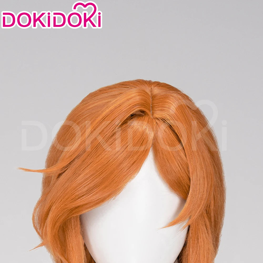 IN STOCK Flamme Wig Anime Frieren: Beyond Journey's End DokiDoki Flamme Cosplay Women 100cm Long Orange Wig Free Cap