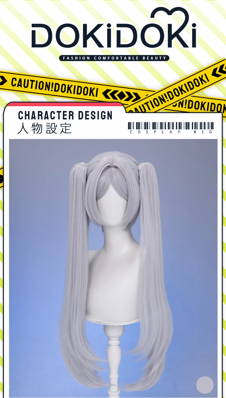 IN STOCK Frieren Wig Anime Frieren: Beyond Journey's End DokiDoki Frieren Cosplay Ear Clip Ears Free Cap