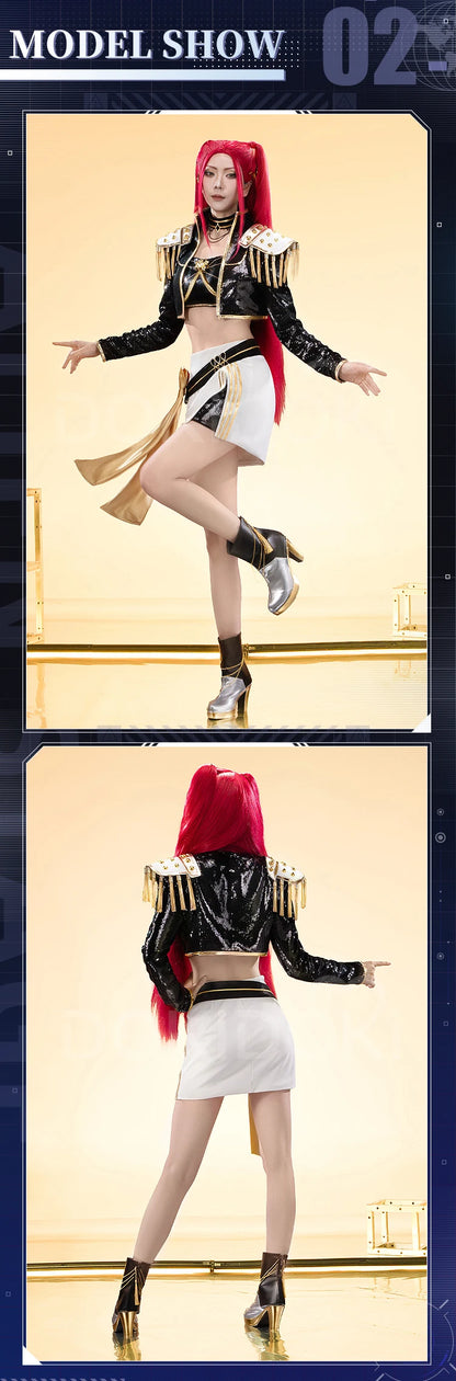 【Last Batch】IN STOCK Rumii Miraa Zoeyy Cosplay Costume【S-3XL】DokiDoki-SR Women Golden Costume Rumii Cosplay Suit Plus Size