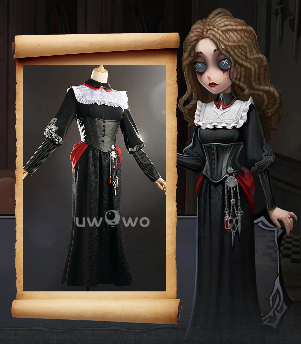 UWOWO Collab Series: Game Identity V Psychologist Ada Mesmer Cosplay Costume