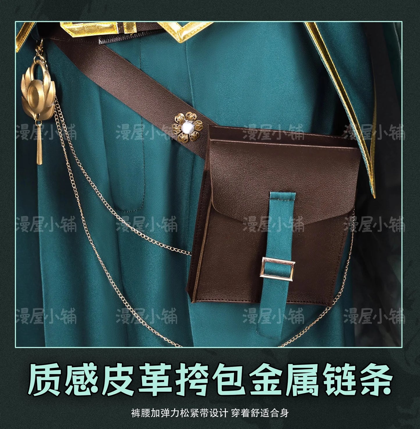 Identity V Art Dealer Cosplay Costume Wig Knight Richard Sterling Uniform Glasses Hat Roy Ramit Halloween Party for Women Men