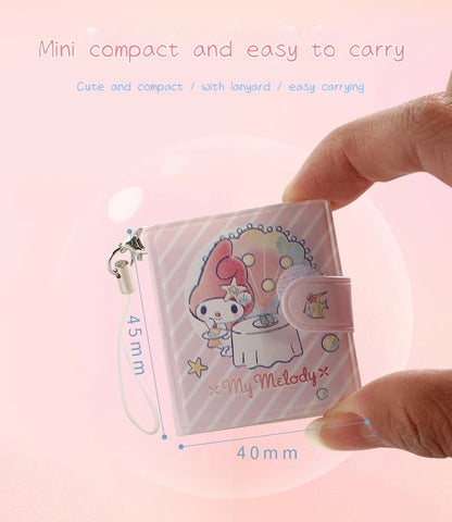 Sanrio Cartoon Mini Notepad Kawaii My Melody Kuromi Cinnamoroll Notebook Portable Pocket Hand Book Stationery Students Supplies