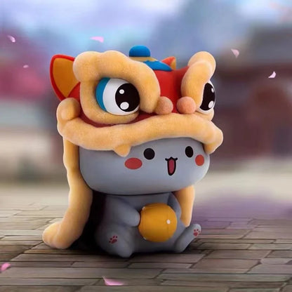 Peach Cat V2 Blind Box Cartoon Anime Figure Doll Trendy Toy Cute Pvc Desktop Room Ornament Decoration Collect Gift Mystery Box