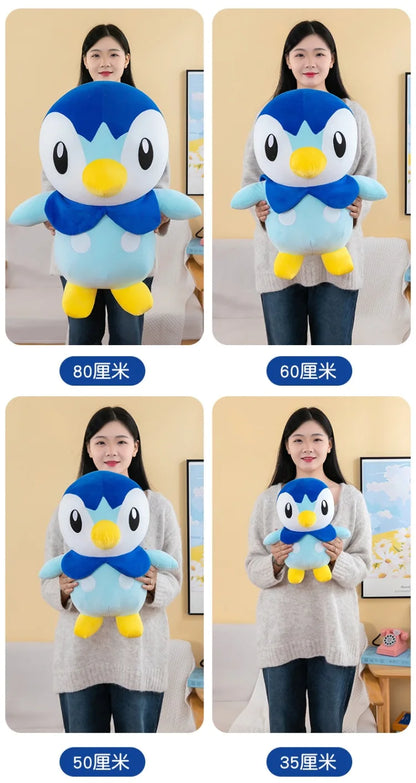 Pokemon Kawaii Piplup Plush Toys Cute Cartoon Stuffed Soft Toys Anime Penguin Plushie Big Doll Throw Pillow Kids Birthday Gift