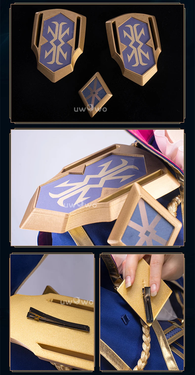 LAST BATCH UWOWO Caitlyn Cosplay Game LOL Caitlyn Arcane Commander Cosplay Costume With Cloak Hat Prop Halloween Costume