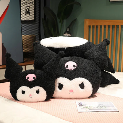 Big Size Kuromi Back Cushion Very Soft Cuddly Pillow Sofa Bed Back Cushion Home Decor Stuffed Anime Plushies Xmas Gifts Girl