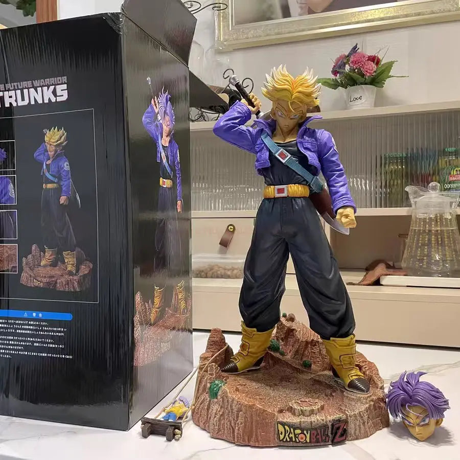 23CM Dragon Ball Z Anime Figurine Trunks Figure Super Saiyan Trunks Pvc Model Statue Doll Collection Decoration Toys Gift