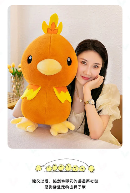 45/60/80CM Big Size Pokemon Torchic Plushies Cartoon Anime Plush Pillow Soft Doll Kawaii Stuffed Plushie Ornament Children Gift