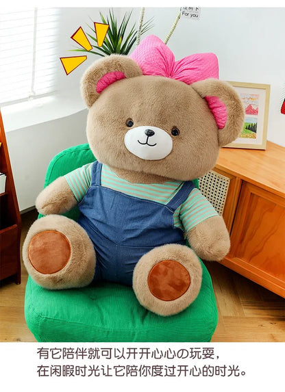 Cute Classic Butterfly Feifei Bear Plush Toys Kawaii Bow Tie Bear Plushie Pillow Stuffed Soft Dolls for Kids Girls Lover Gifts