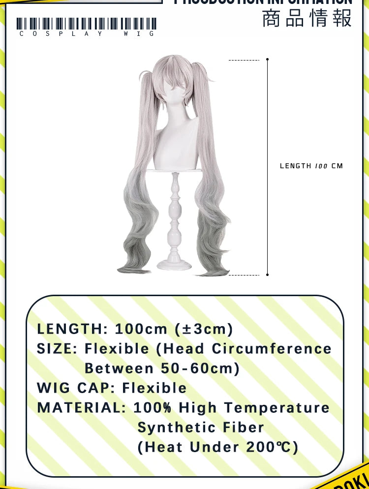 IN STOCK MIKUU Rabbit Hole Wig Cosplay DokiDoki Women Cute 100cm Hair Symphony 2025 Magical Miral Nightcord at 25 Free Wig Cap