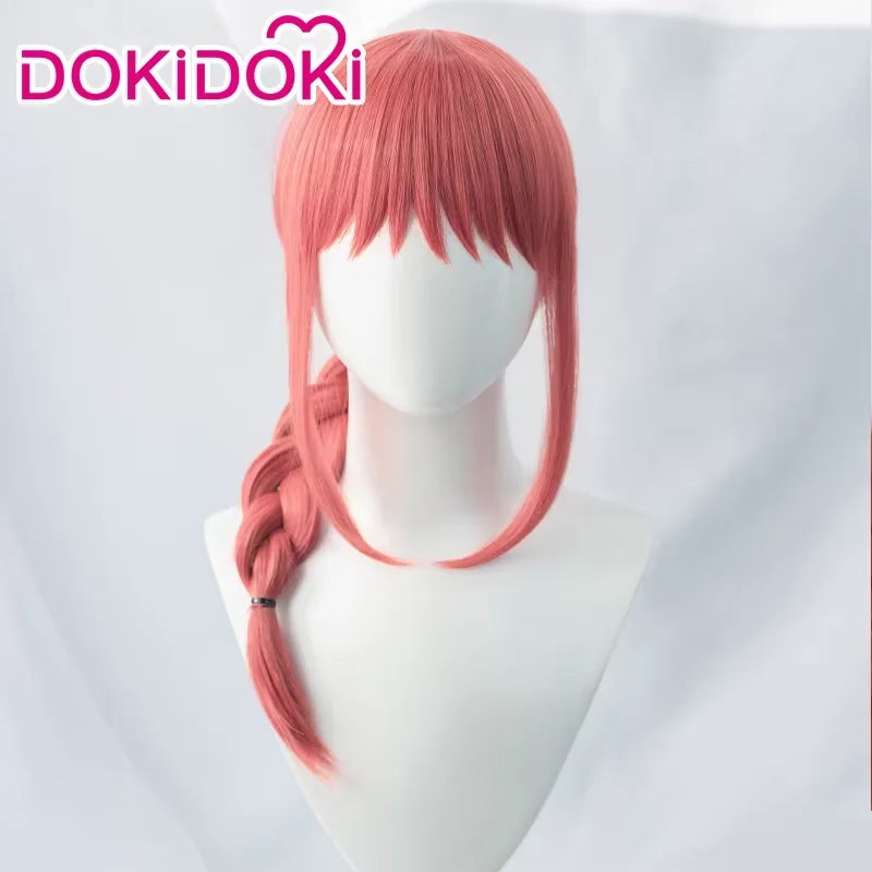 IN STOCK Makimaa Denjii Rezee Wig Anime Cosplay Dokidoki Women 35cm Purple Hair Rezee Cosplay Choker Demon Free Wig Cap