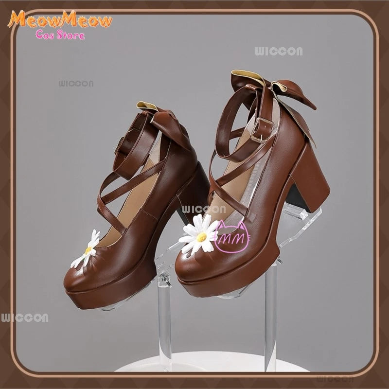Wuthering Waves Chisa Korea Cafe Collaboration Cosplay Set Polyester