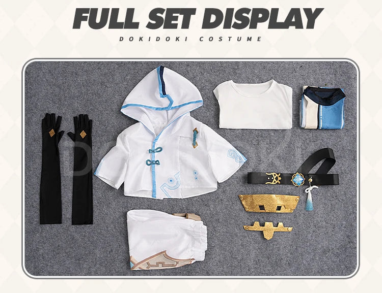 Chongyun Cosplay Costume Game Genshin Impact【XS-3XL】DokiDoki-N Men Chongyun Plus Size