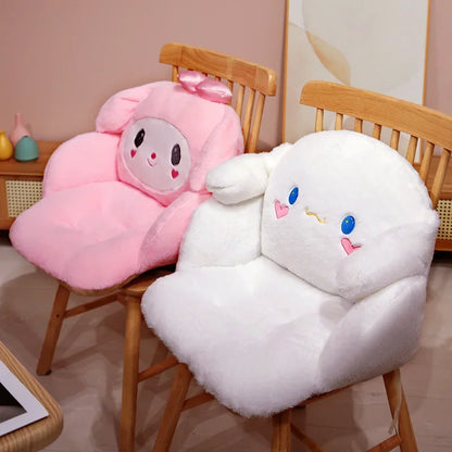 Sanrio Cute Soft Seat Cushion Kuromi My Melody Back Cushion Chair Cinnamoroll Sitting Cushion Sofa Bed Home Decor Gifts Girl