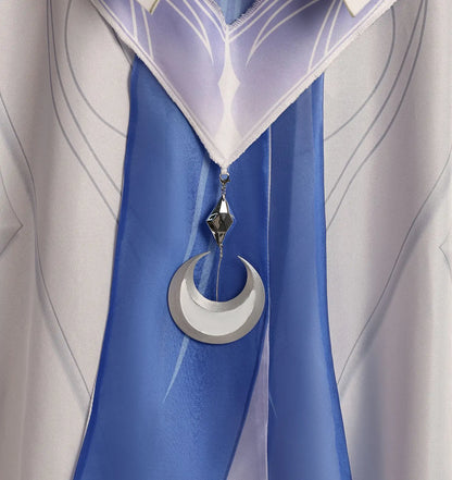 Genshin Impact Columbina Cosplay Costume Wig The Damselette Dress Headwear Eleven Fatui Harbingers Halloween Party Women Girls