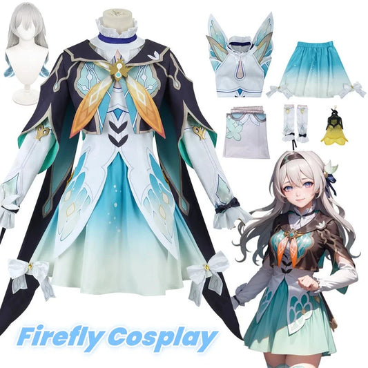 Honkai Star Rail Firefly Cosplay Costume Set Polyester