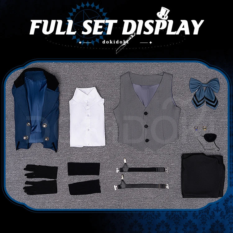 IN STOCK Ciel Sebastian Cosplay Costume Anime【S-3XL】DokiDoki-R Men Halloween Uniform Ciel Cosplay Plus Size