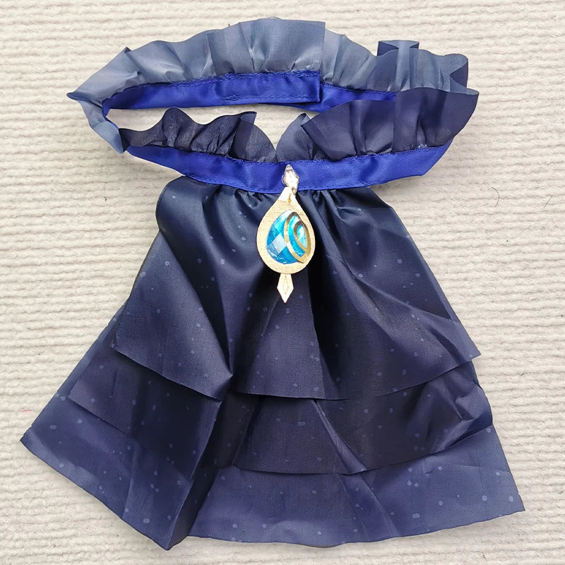 Genshin Impact Furina De Fontaine Cosplay Costume Set Cotton Polyester