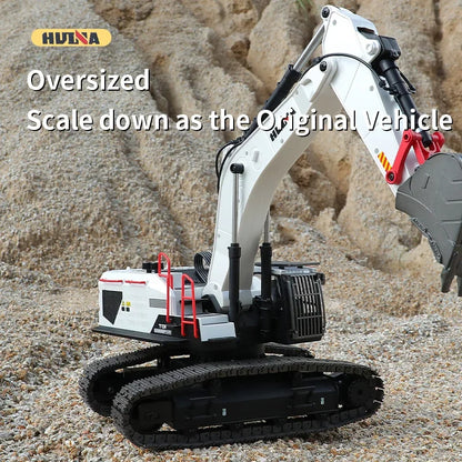 Huina 1594 22 Channels Large Remote Control Excavator 1/14 Electric Heavy Duty RC Excavator for Children Toys Model