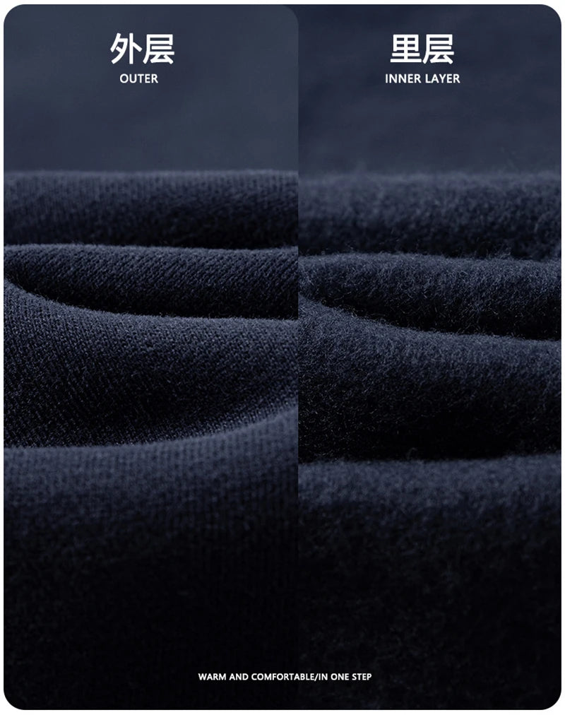 ZODF Fashion Winter 345gsm Boxy Fleece Zipper Hoodie For Men Unisex Cusual Loose Fit Warm Hooded Coat Outwears HY1178