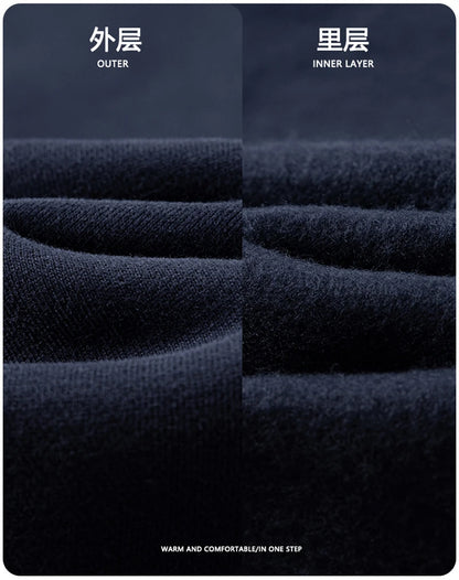 ZODF Fashion Winter 345gsm Boxy Fleece Zipper Hoodie For Men Unisex Cusual Loose Fit Warm Hooded Coat Outwears HY1178