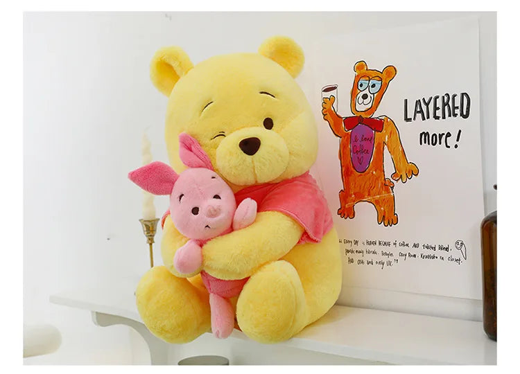 35/45/60cm Big Size Disney Winnie Anime Plush Stuffed Doll Room Decor Plushies Pillows Kawaii Ornaments Children's Holiday Gifts