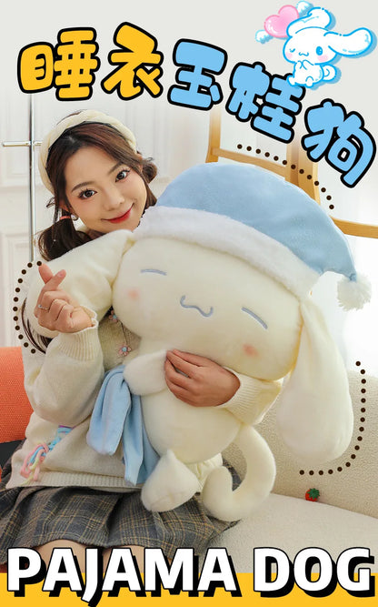 50CM Sanrio Sleeping Cartoon Anime Cinnamoroll Plushies Stuffed Animal Home Decoration Peluche Sleeping Pillow Holiday Gifts