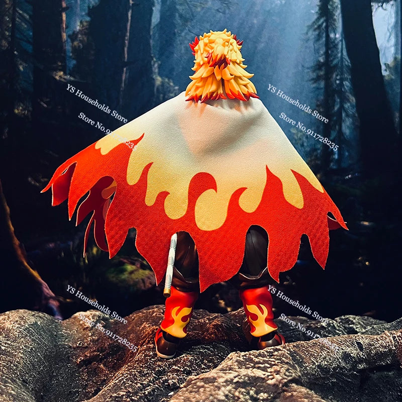 1/12 Rengoku Kyoujurou Anime Figure Mini Red White Cloak Toys Clothes Accessory For 6" Demon Slayer Shf Figma BUZZmod Soldier
