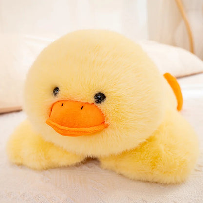 30-60cm Fluffy Large Sleep Pillow Super Soft Duck Plush Toy Cozy Lying Stuffed Animal Yellow Duck Plushies Hug Pillow Cushion