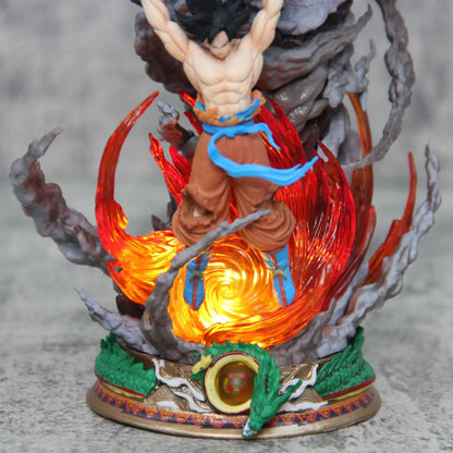 25cm Dragon Ball Figures Spirit Bomb Sou Goku Anime Figures Super Saiya Pvc Statue Doll Action Figure Model Collection Toys Gift