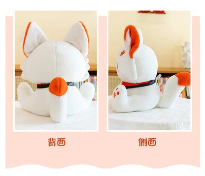 Kawaii Kazuha Cat Plush Toys Game Figure Dolls Game Peripheral Accompany Sleep Toy Creative Home Decoration Game Lover Kid Gifts