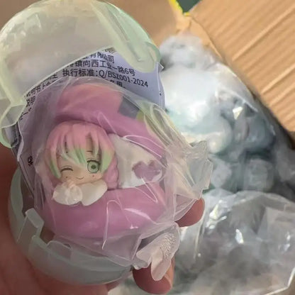 Demon Slayer Bandai Action Figures Model Rengoku Kyoujurou Kanroji Mitsuri Tokitou Muichirou Gashapon Macaron Styling Original