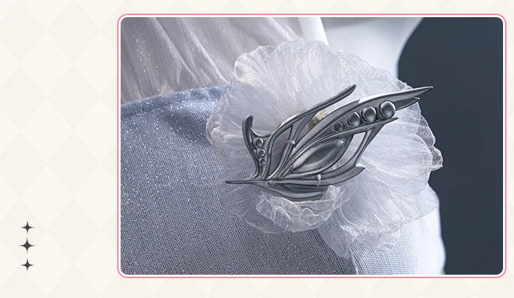 IN STOCK Cloudscape Calm Hunter MC Cosplay Game Love and Deepspace【S-2XL】DokiDoki-N Women White Dress Plus Size