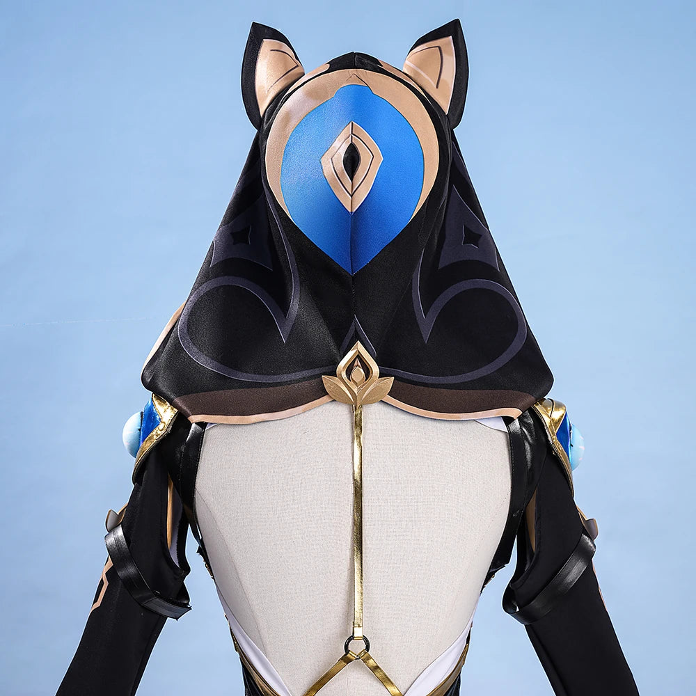 Honkai Star Rail Cipher Cosplay Costume Wig Uniform Jumpsuit Cifera Leggings Tail Props Halloween Party for Women Girls Carnival