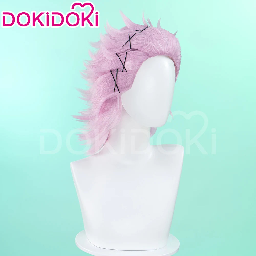 IN STOCK Mitsuki Kiryuu Wig Anime Wind Breaker Cosplay Wig DokiDoki Men 35cm Pink Short Hair Mitsuki Kiryuu Cosplay Free Wig Cap