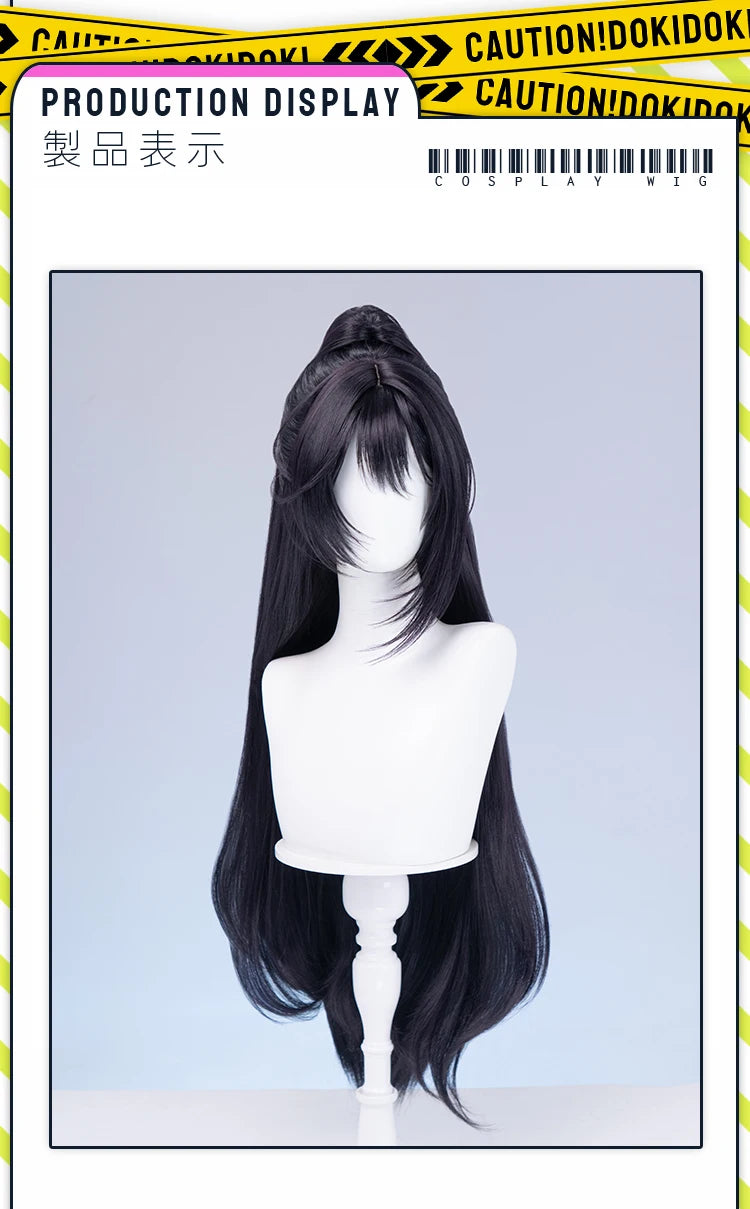 IN STOCK Rodion Ishmael Hong Lu Cosplay Wig Game DokiDoki Women Men 90cm Orange Black Long Hair Ishmael Cosplay Free Wig Cap