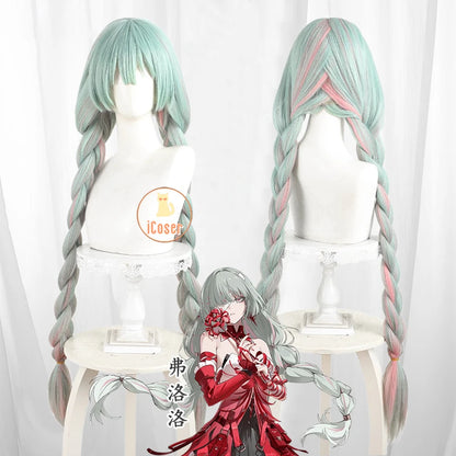 Wuthering Waves Phrolova Cosplay Costume Wig Dress Headwear Earrings Fractsidus Halloween Party for Women Girls Accessory Props