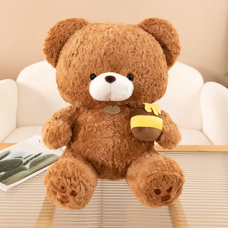 Hot 30-50CM Kawaii Cartoon Anime Honey Pot Teddy Bear Animal Doll Cute Plush Toy Children's High Quality Stuffed Toy Pillow