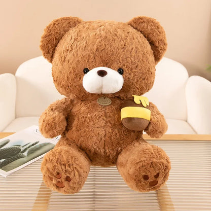 Hot 30-50CM Kawaii Cartoon Anime Honey Pot Teddy Bear Animal Doll Cute Plush Toy Children's High Quality Stuffed Toy Pillow