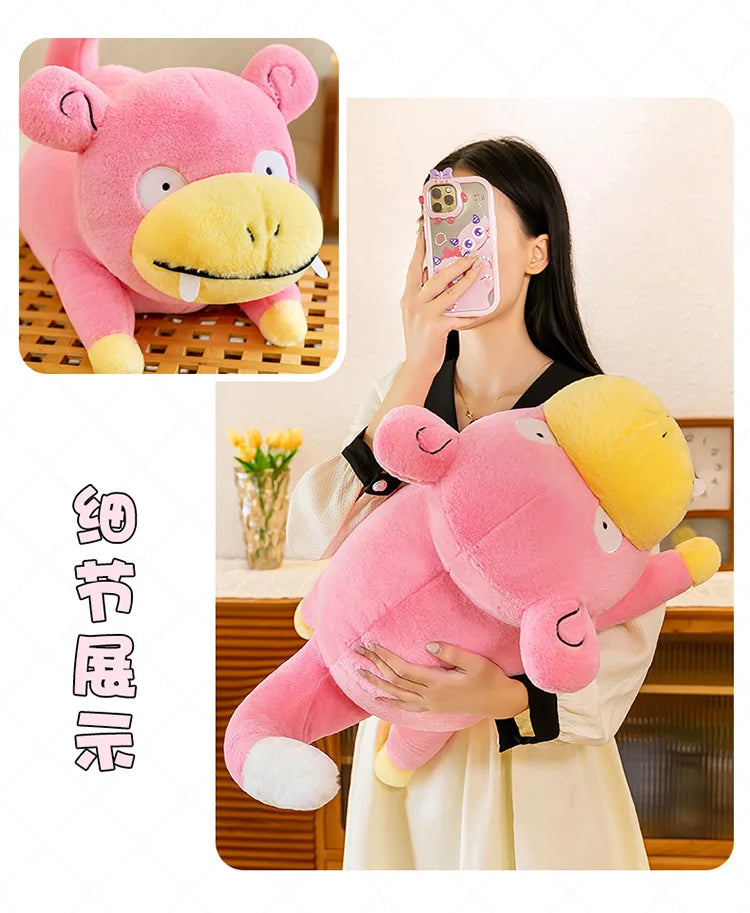 45/60/80CM Big Size Pokemon Slowpoke Plushies Cartoon Anime Plush Soft Doll Pillow Kawaii Stuffed Plushie Give Gift To Children