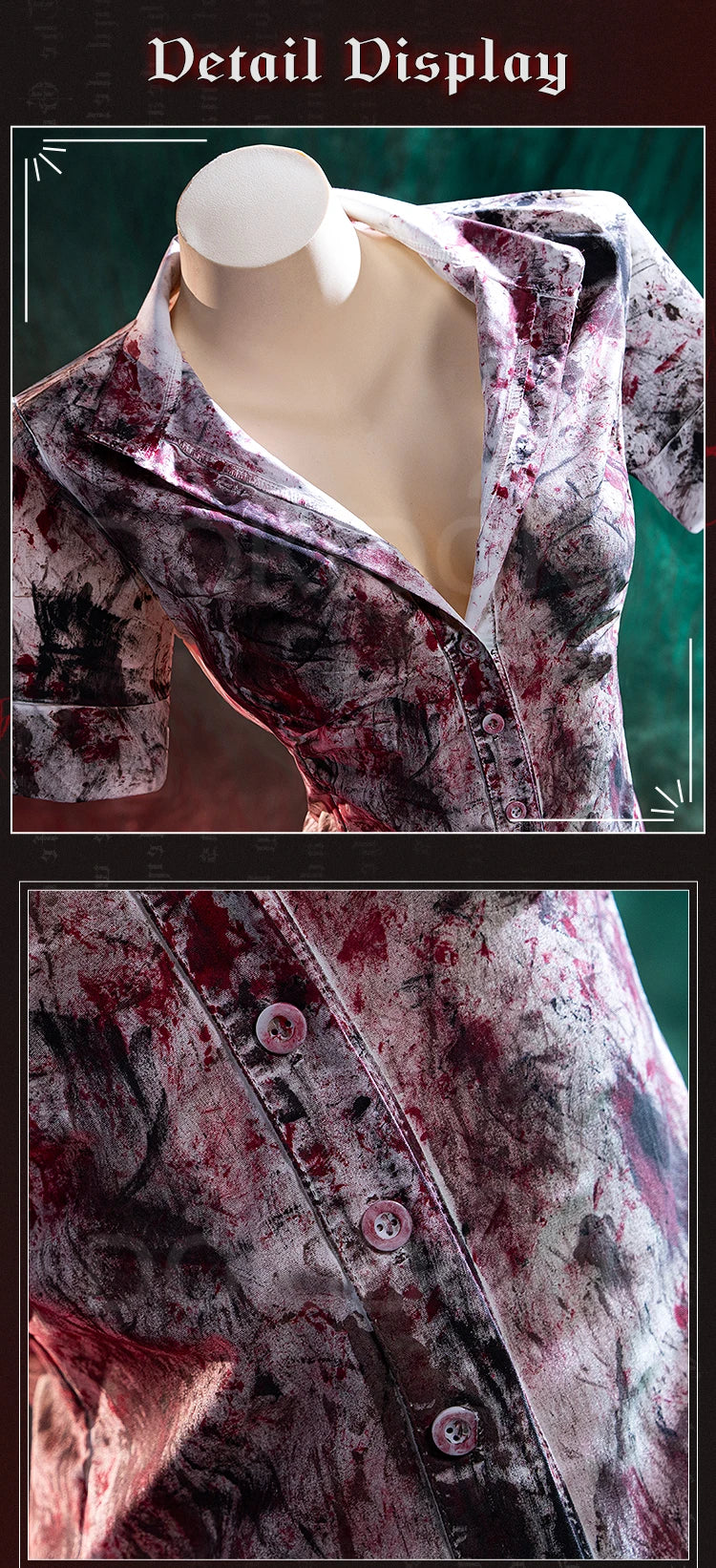 IN STOCK Bubble Head Nurse Cosplay Costume Game Cosplay【XS-3XL】DokiDoki-R Women Halloween Bloody Nurse Dress Mask Plus Siz